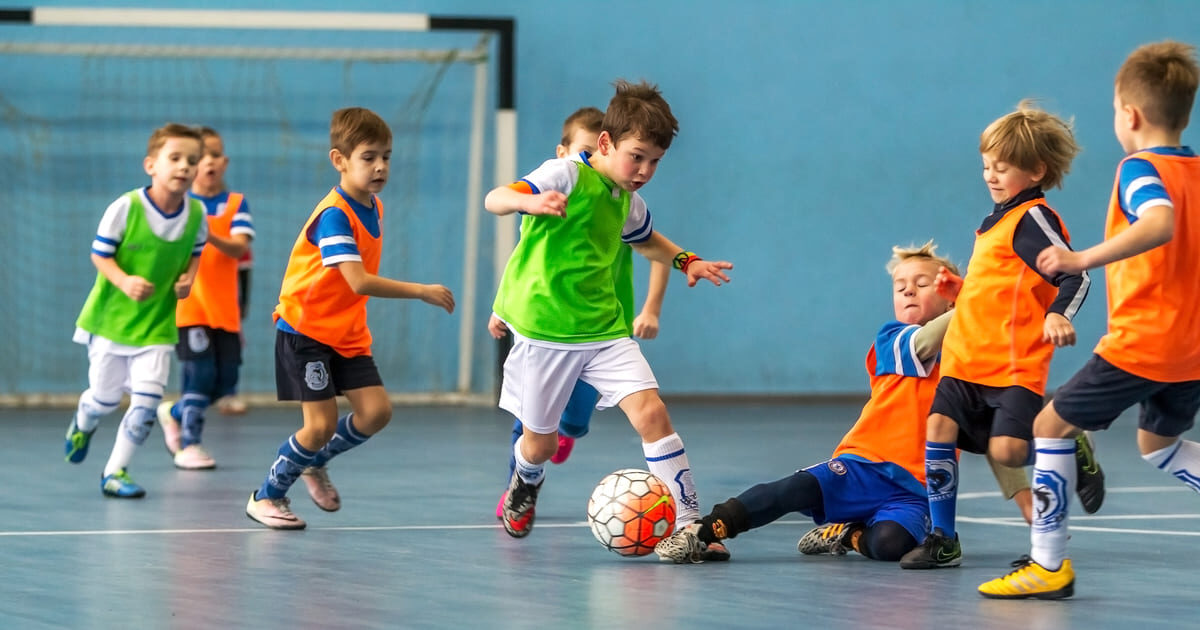 Escolinha de futebol no Taguaparque