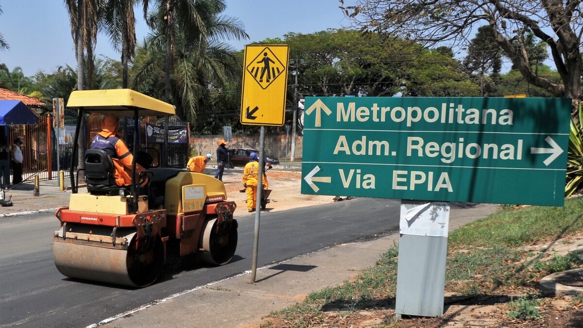 Núcleo Bandeirante: Asfalto novo para a Avenida Contorno