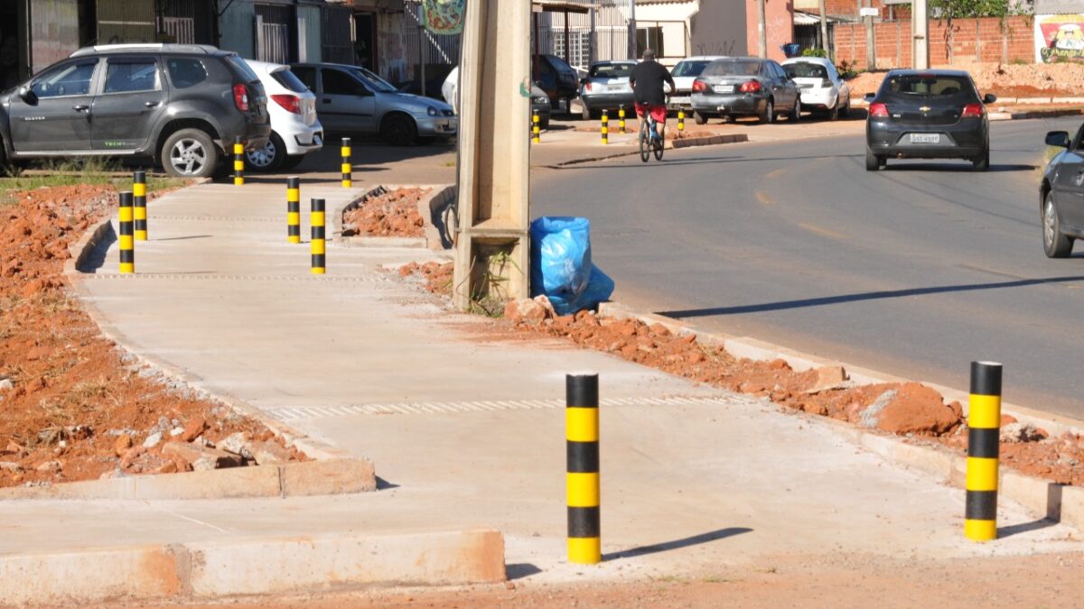 Recanto das Emas terá mais 12 km de novas calçadas