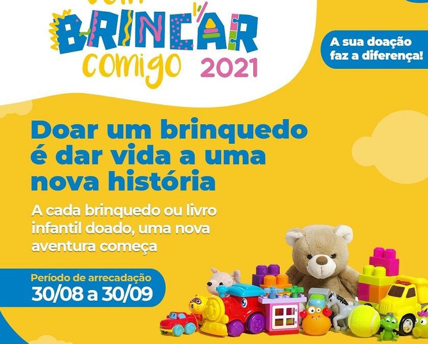 Lançada a edição 2021 da campanha Vem Brincar Comigo