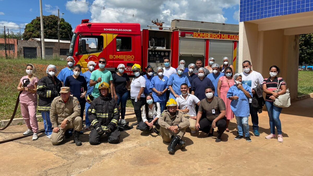 Águas Lindas: Colaboradores da UPA Mansões Odisséia são treinados para o combate a incêndios