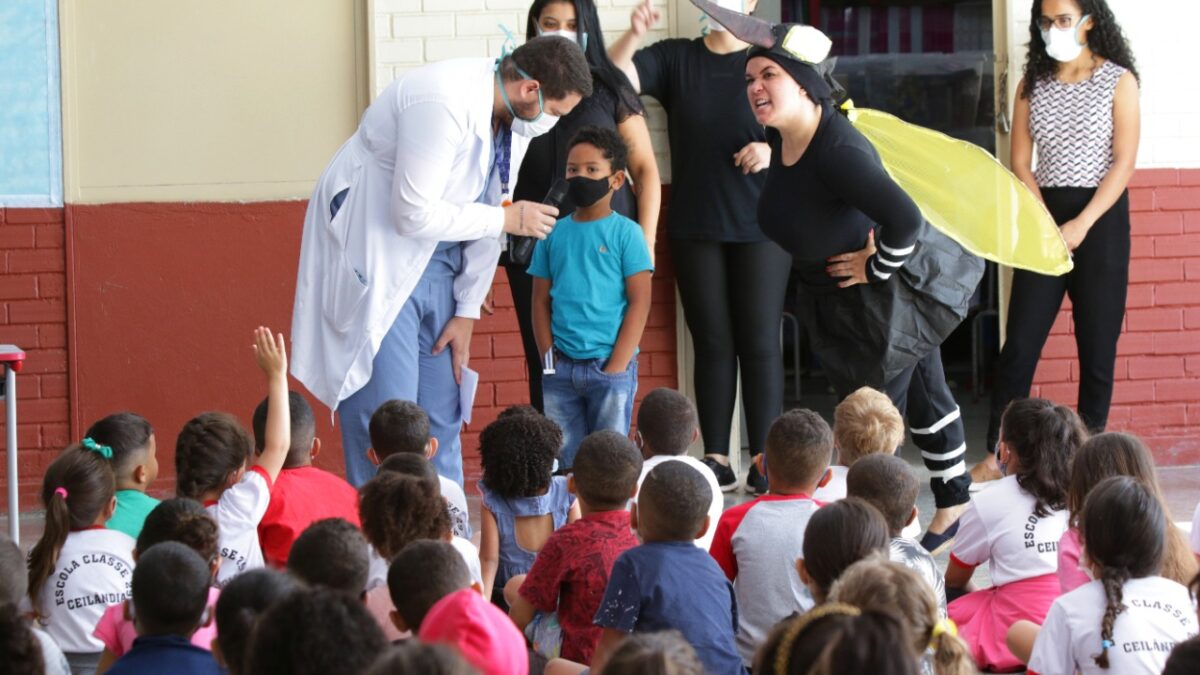 Semana Saúde na Escola envolve criançada na prevenção à covid-19