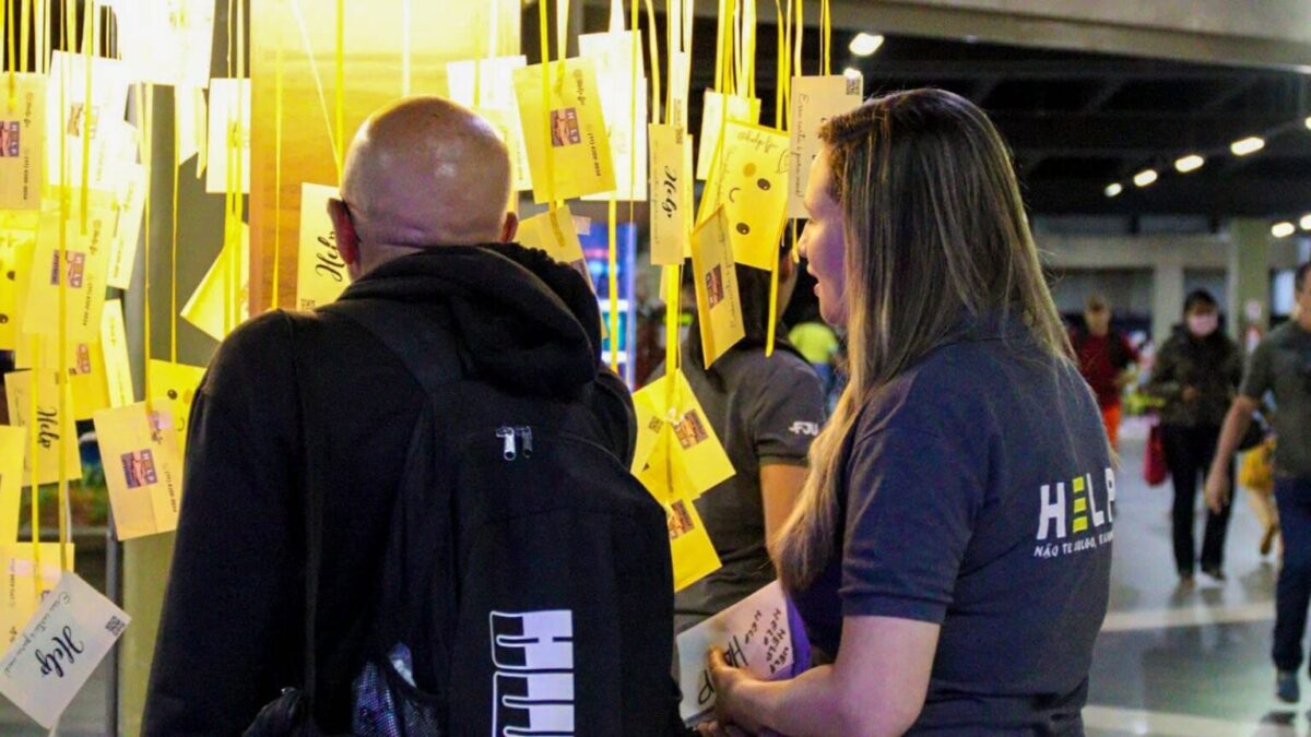 Projeto leva o cuidado com a saúde mental à Estação Shopping do metrô