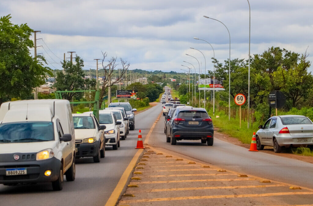 Alteração em trecho da DF-001 no Jardim Botânico a partir de segunda (30)