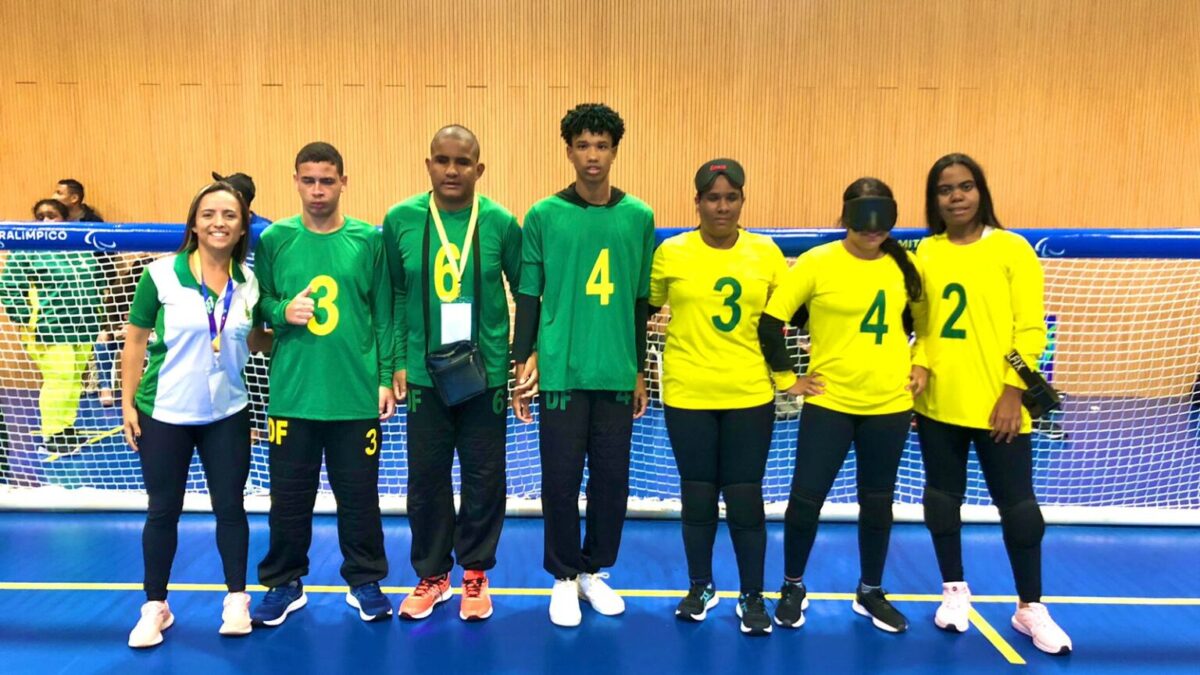 Estudantes do DF se destacam no goalball nas Paralimpíadas Escolares