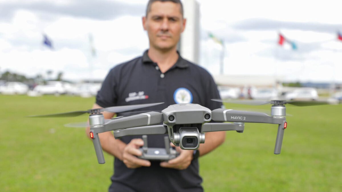 Drones reforçam policiamento de blocos durante o Carnaval