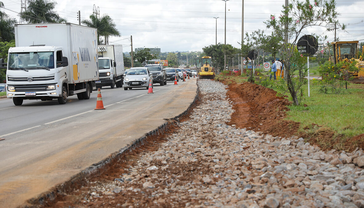 Novo retorno na DF-079 vai reduzir trânsito entre Águas Claras e Park Way