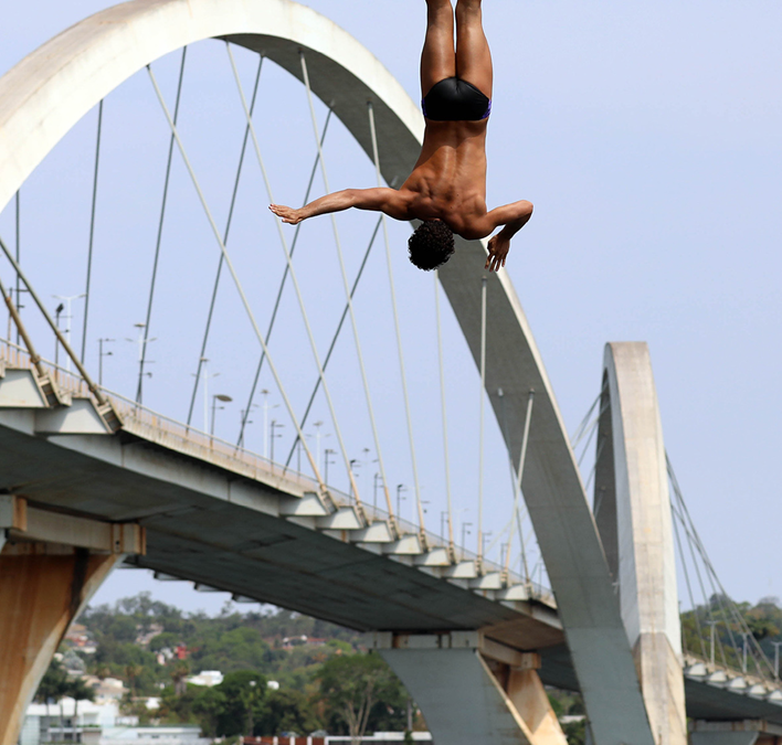 Chuvas suspendem Copa do Mundo de Salto Ornamental no Paranoá