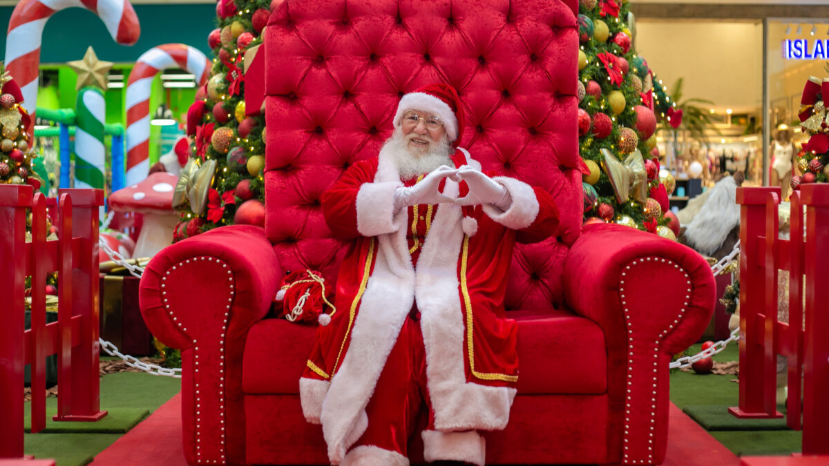 Chegada do Papai Noel e Brinquedão Natal Luz  prometem encantar as crianças no DF Plaza Shopping