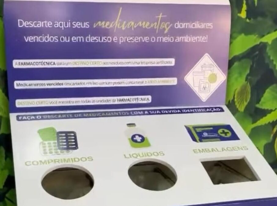 Projeto Destino Certo oferece ponto de coleta de medicamentos